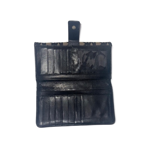 MICHAEL KORS Black & Tan Signature MK Hobo, Wallet & Wristlet Bundle - Picture 13 of 15